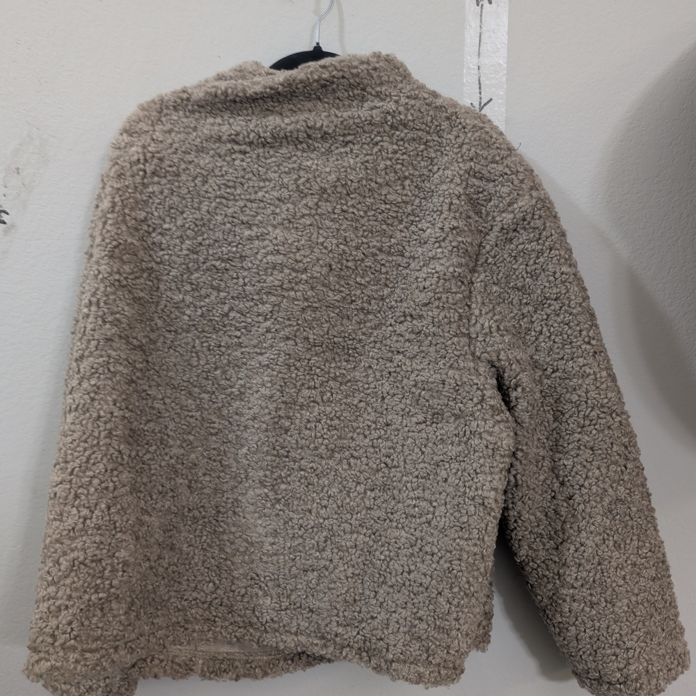 Fleece Zip-Up Jacket - Tan - Picture 2 of 10